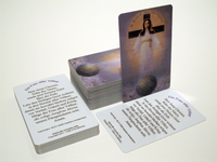 Hard plastic prayer cards