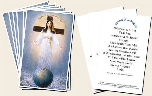 Prayer card, 2 pages - Papiamento (Dutch Antilles)