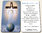 Hard plastic prayer card (Credit card size) - Slovak