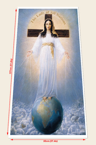 Immagine della Signora di tutti i Popoli (grandezza circa come il dipinto originale) - Inglese