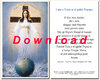 Prayer card, double-sided - Albanian, download for personal printing